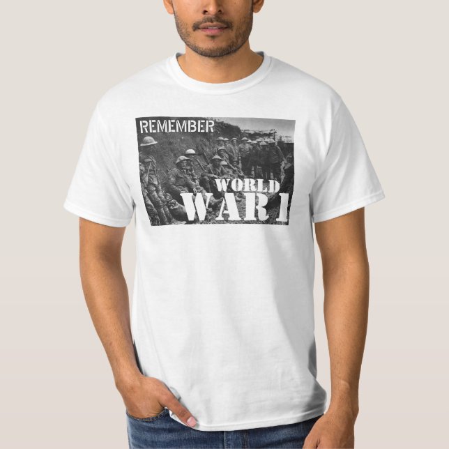 Remember World War 1 T-Shirt (Front)