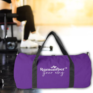 Remember Your Why Gym Gear Duffle Bag