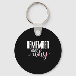 Remember Your Why Gym Motivation Fitness Insration Key Ring