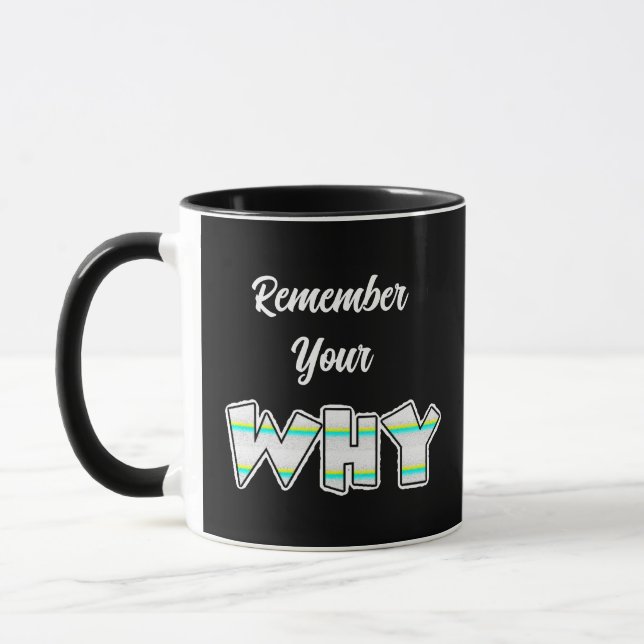 Remember Your Why | Inspirational  Mug (Left)