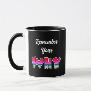 Remember Your Why   Inspirational  Mug