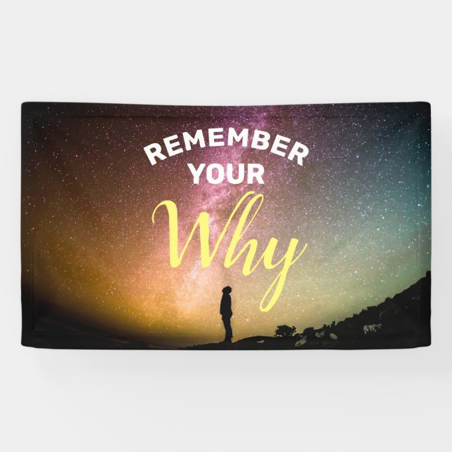 Remember Your Why Motivational Banner (Horizontal)