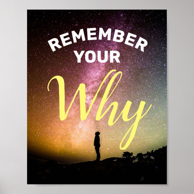 Remember Your Why Poster (Front)