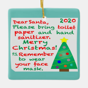 Remembering 2020 Christmas Ceramic Ornament