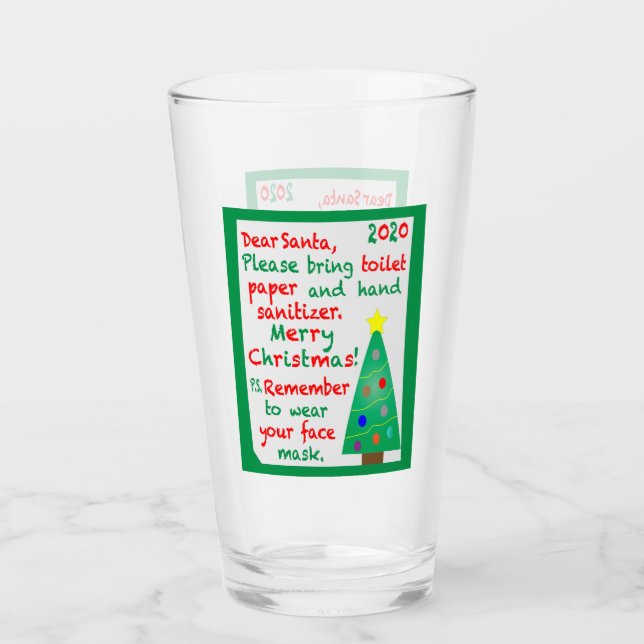 Remembering 2020 Christmas Glass (Front)