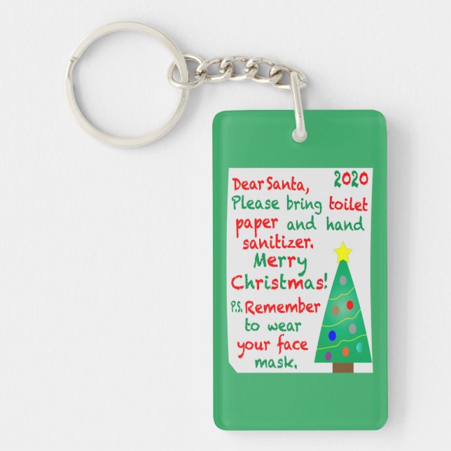 Remembering 2020 Christmas Key Ring (Front)