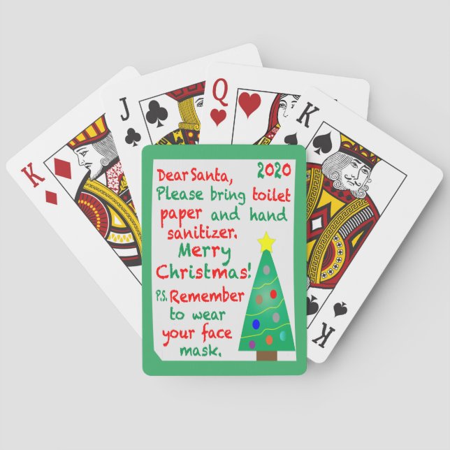 Remembering 2020 Christmas Playing Cards (Back)