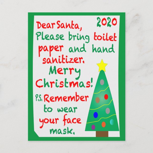 Remembering 2020 Christmas Postcard (Front)