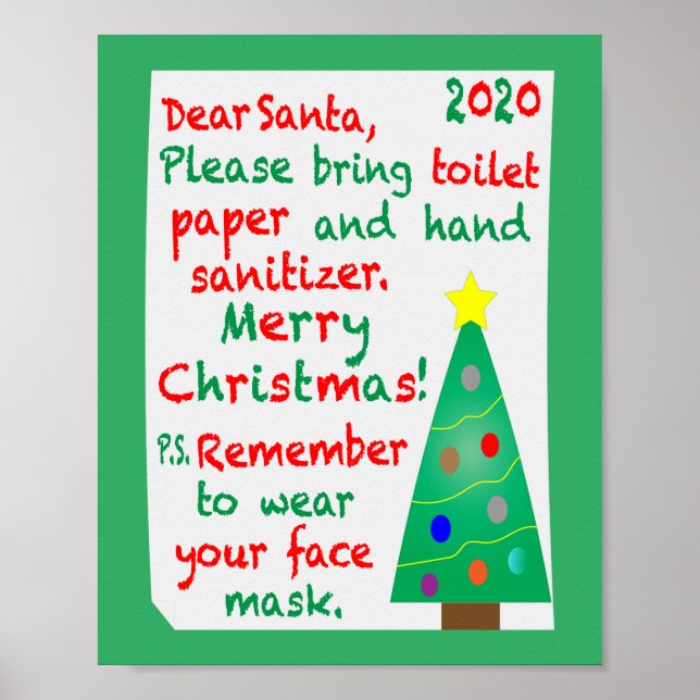 Remembering 2020 Christmas Poster (Front)