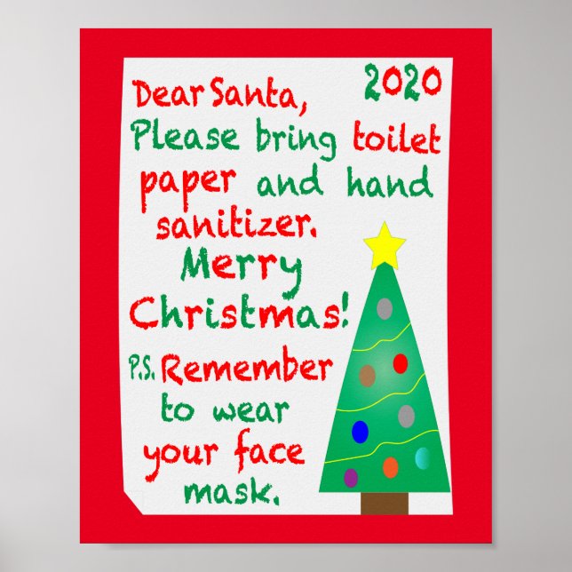 Remembering 2020 Christmas Poster (Front)