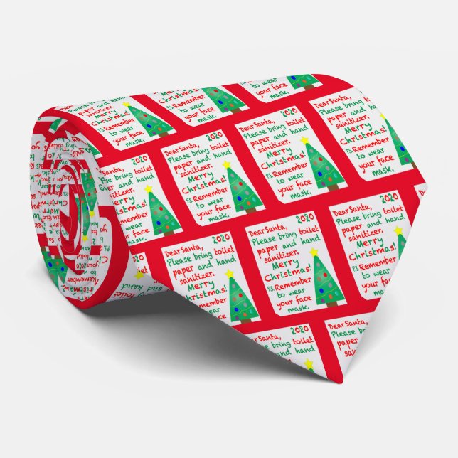 Remembering 2020 Christmas Tie (Rolled)