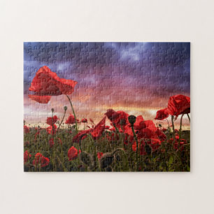 Remembering   Field of Poppies Jigsaw Puzzle
