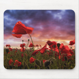 Remembering   Field of Poppies Mouse Mat