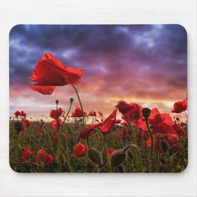 Remembering | Field of Poppies Mouse Mat (Front)