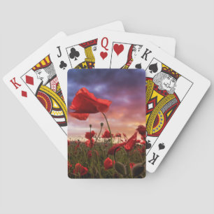 Remembering Field of Poppies Playing Cards