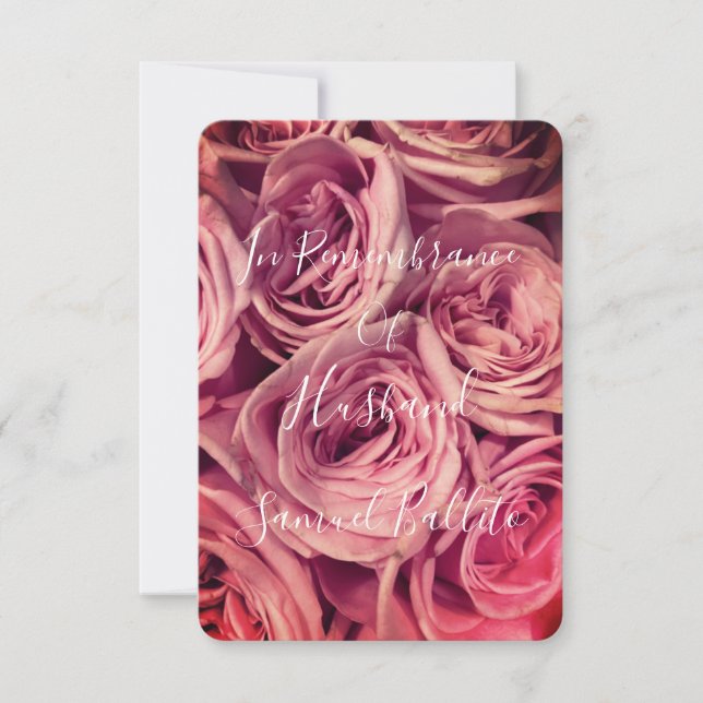 Remembering Husband on Anniversary of Death Floral (Front)