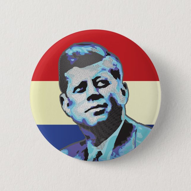 Remembering John F Kennedy 6 Cm Round Badge (Front)