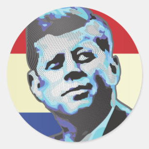 Remembering John F Kennedy Classic Round Sticker