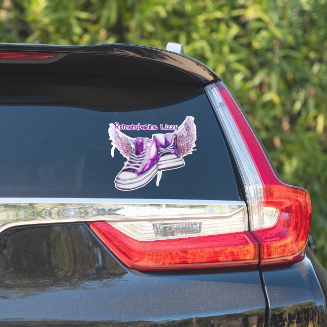 Remembering Lizzy Custom-Cut Vinyl Sticker (Car Side)