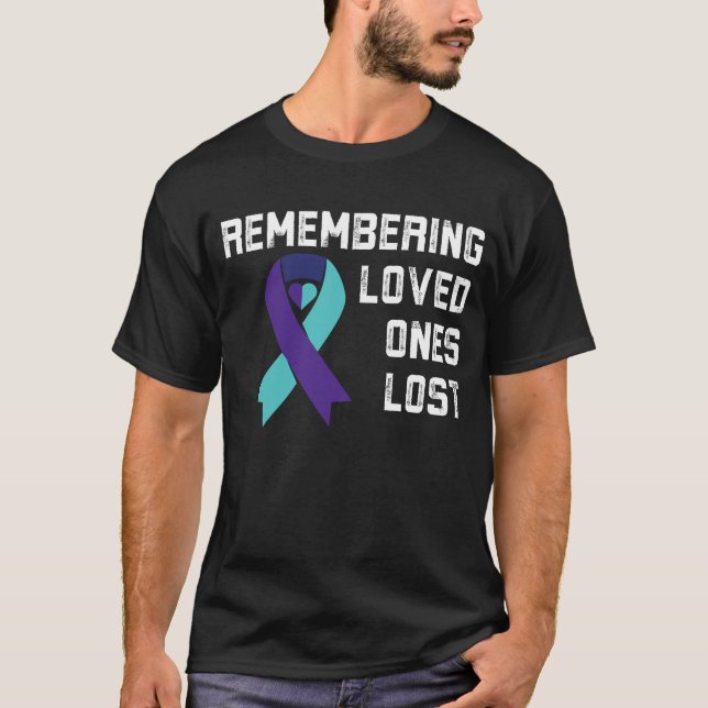 Remembering Loved Ones Suicide Awareness Month T-Shirt (Front)