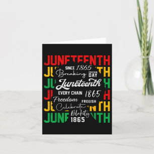 Remembering My Ancestors 1865 Juneteenth Black Wom Card