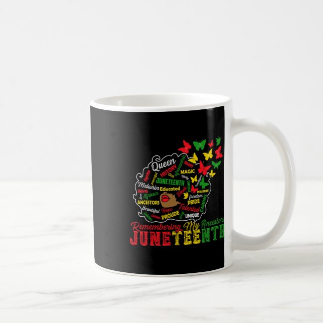 Remembering My Ancestors Juneteenth Celebrate Blac Coffee Mug (Right)