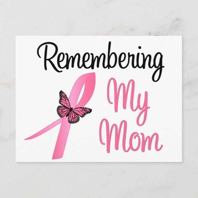 Remembering My Mum - Breast Cancer Awareness Postcard (Front)