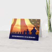 Remembering Our Heroes Military Greeting Cards