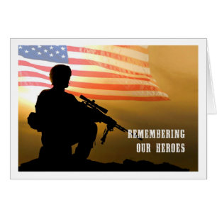 Remembering Our Heroes Military Greeting Cards