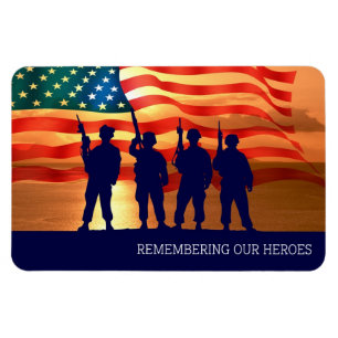 Remembering Our Heroes. Military  Magnet