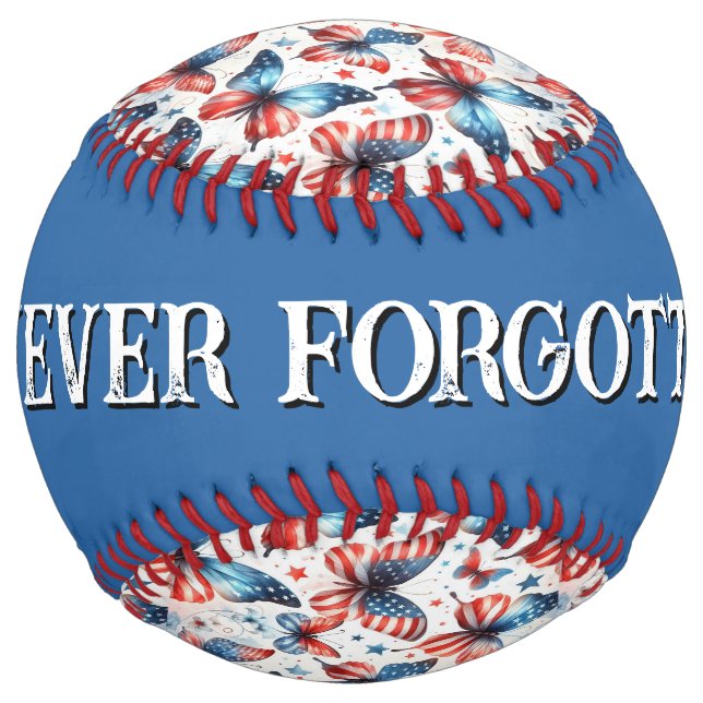 Remembering Our Heros (customise) Softball (Back)
