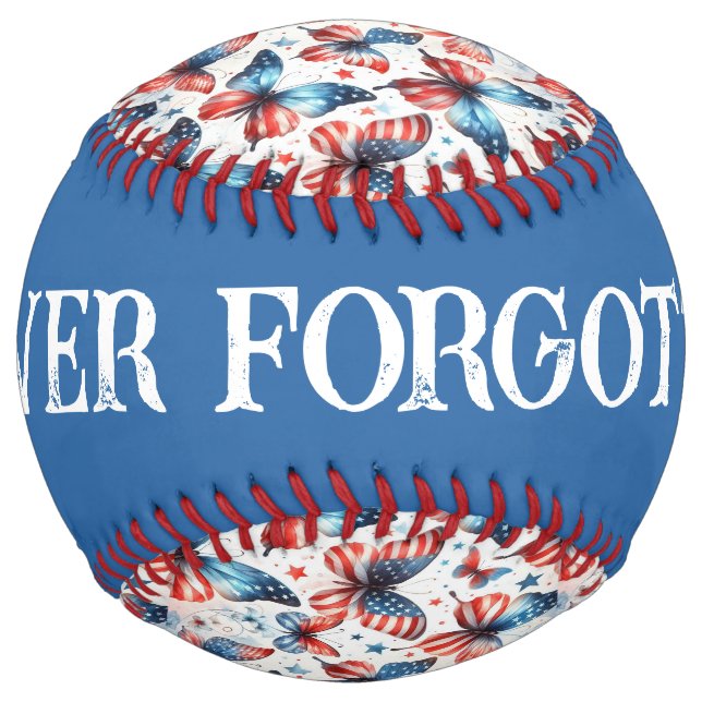 Remembering Our Heros (customize) Softball (Back)