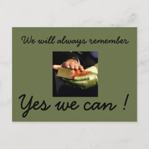 Remembering Pres. Obama Inauguration Postcard