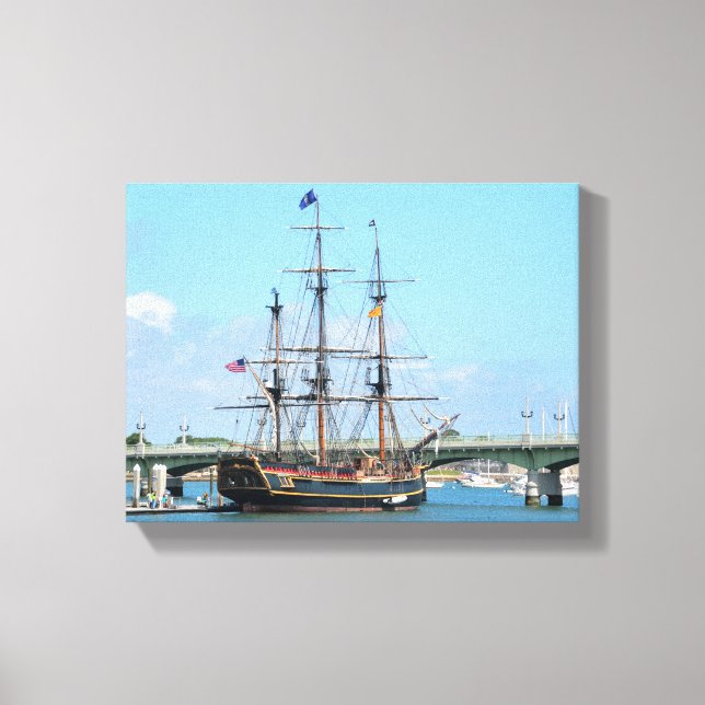 Remembering the HMS Bounty Canvas Print (Front)