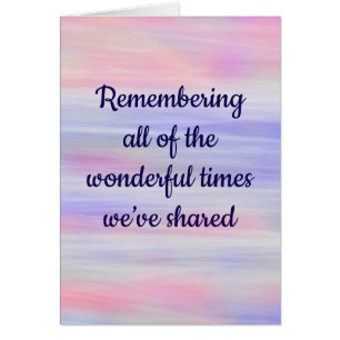 Remembering the Wonderful Times Thinking of You