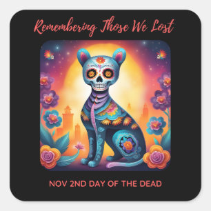 Remembering Those We Lost Pets Square Sticker
