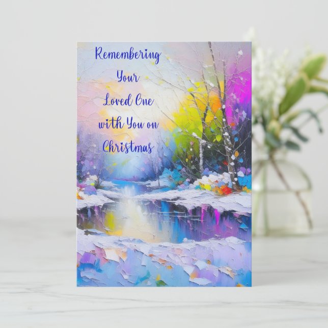 Remembering Your Loved One Christmas Card (Standing Front)