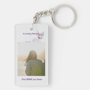 Remembrance Christian Memorial Keepsake Butterfly Key Ring
