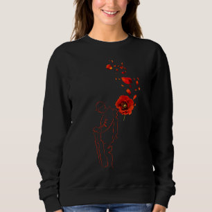 Remembrance Day Canada Red Poppy Lest We Forget Sweatshirt