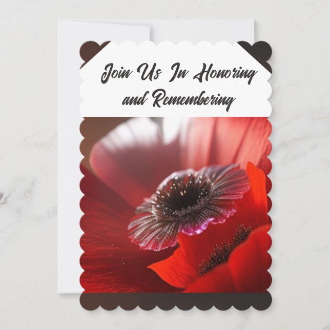 Remembrance Day Invitation (Front)