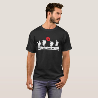 REMEMBRANCE DAY LEST WE FORGET POPPY xmas birthday T-Shirt