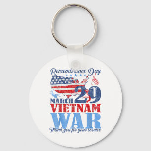 Remembrance Day March 29 Vietnam War Us Army Veter Key Ring