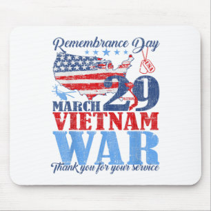 Remembrance Day March 29 Vietnam War Us Army Veter Mouse Mat