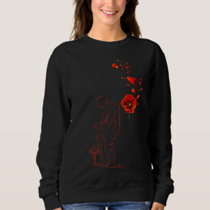 Remembrance Day Poppy Lest We Forget Canada Sweatshirt