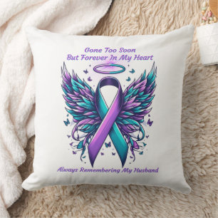 Remembrance Forever In Our Hearts Suicide Memory  Cushion
