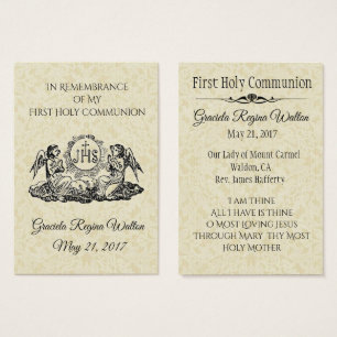 Remembrance Holy Card Chalice First Holy Communion