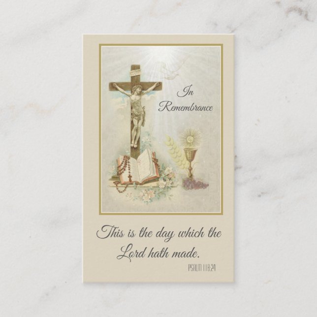 Remembrance Holy Cards Profession Faith RCIA (100) (Front)