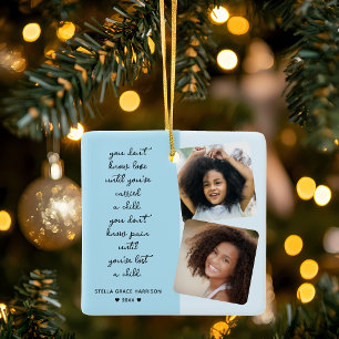 Remembrance Keepsake Loss Of Child Photos Ceramic Ornament