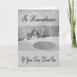 Remembrance Loved One At  Christmas greeting card