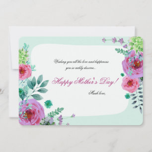 Remembrance Mother's Day Flat Photo Card